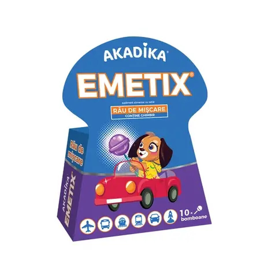 Sucette Akadika Emetix, 10 pièces, Fiterman Pharma