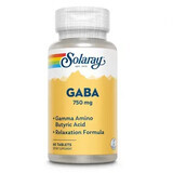 Gaba 750 mg Solaray, 60 compresse, Secom