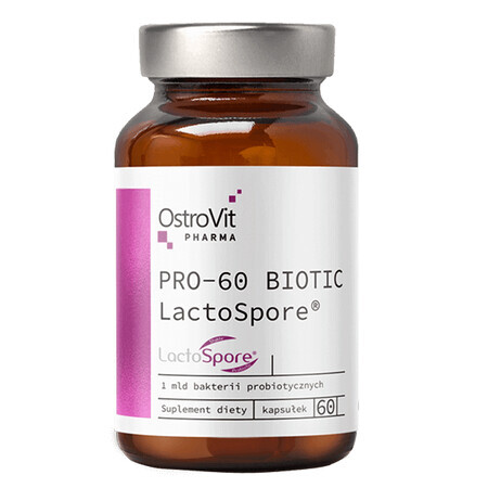 Probiotic PRO-60 Biotic Lactospore, 60 capsule, OstroVit Pharma