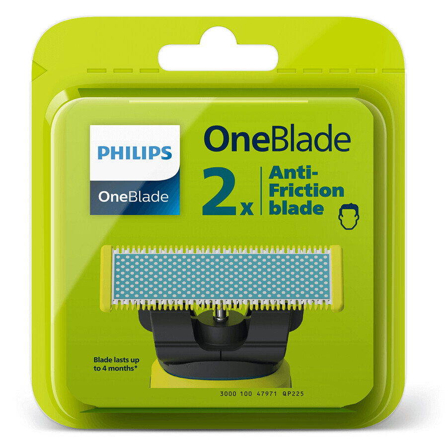 Pièces de rechange pour premier rasage, QP225/50, 2 pièces, Philips One Blade