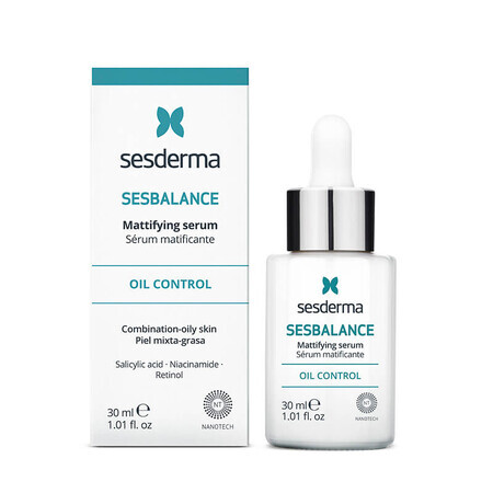 Sesderma Sesbalance Mattierendes Serum für Mischhaut und fettige Haut, 30 ml