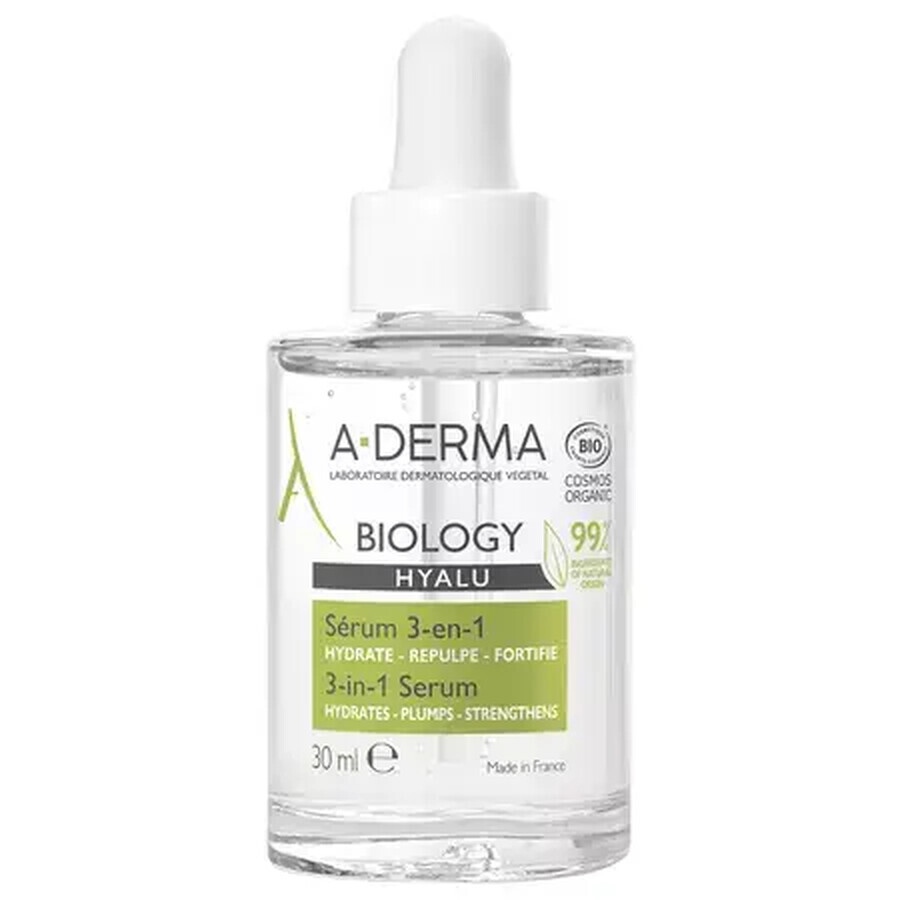 A-Derma Biology Hyalu Sérum hydratant 3 en 1, 30 ml