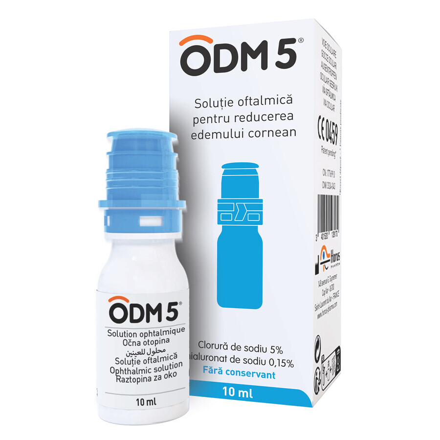 Solution ophtalmique pour réduire l'œdème cornéen ODM 5, 10 ml, Horus Pharma