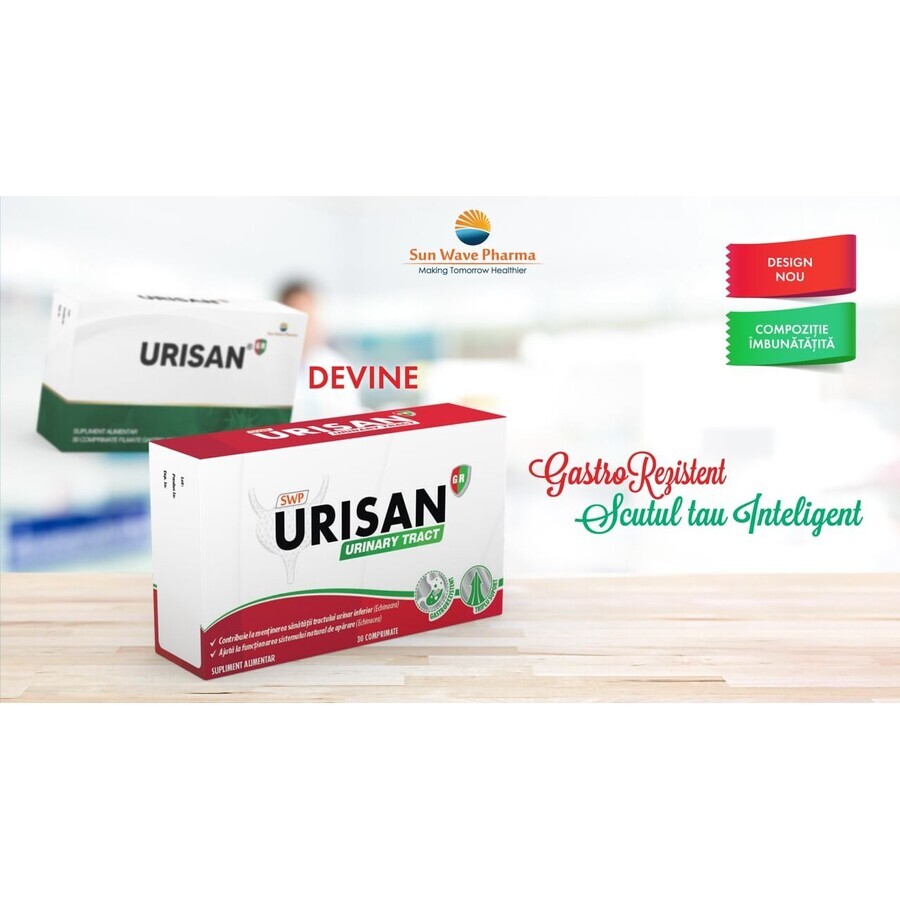 Urisan Confort urinaire, 30 comprimés, Sun Wave Pharma