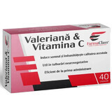 Valériane et Vitamine C, 40 gélules, FarmaClass