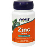 Gluconate de zinc 50 mg x 100 comprimés, Now Foods