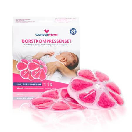 Compresses apaisantes froides - chaudes 3 en 1 pour les seins, 2 pièces, Wondermom