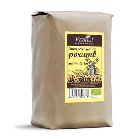 Farine de maïs biologique finement moulue, 1 kg, Pronat