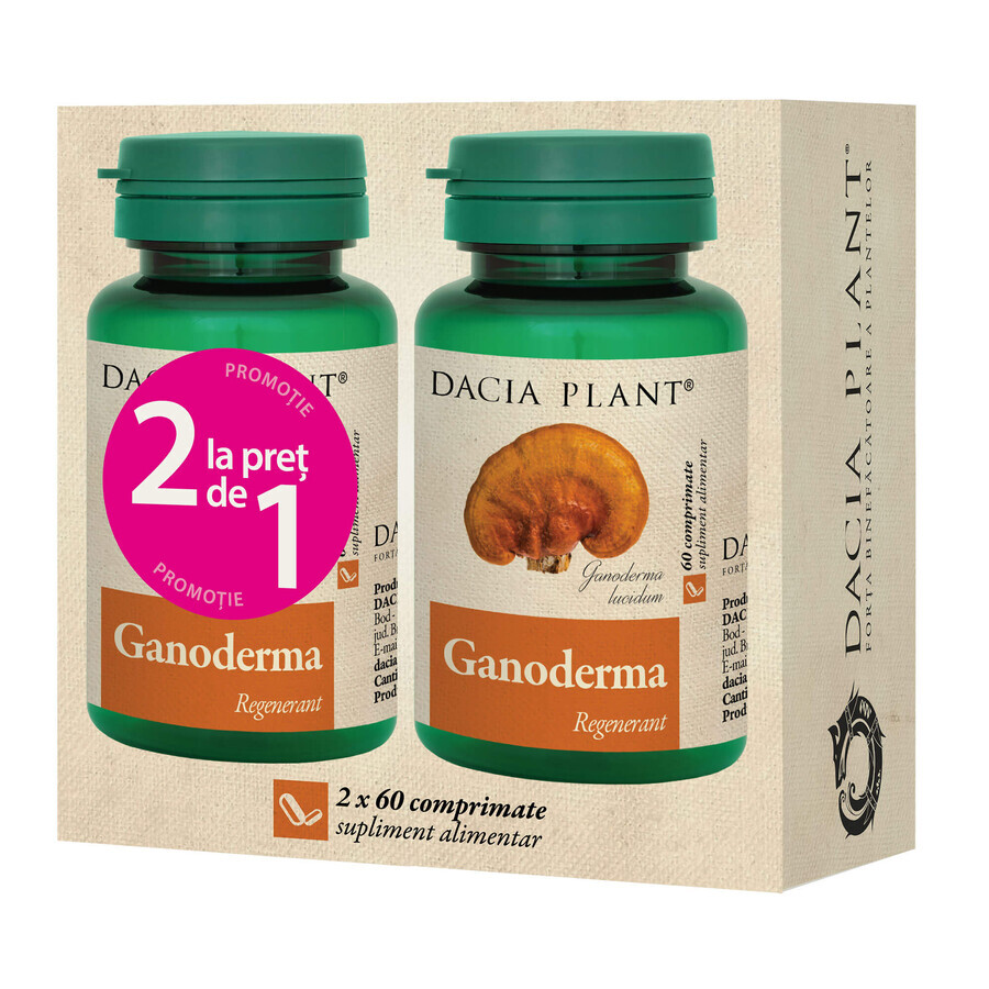 Ganoderma, 2x60 Tabletten, Dacia Plant
