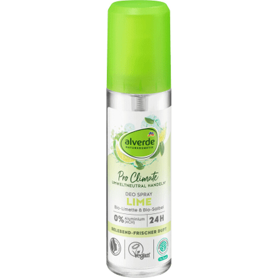 Alverde Naturkosmetik Déodorant spray LIME, 75 ml