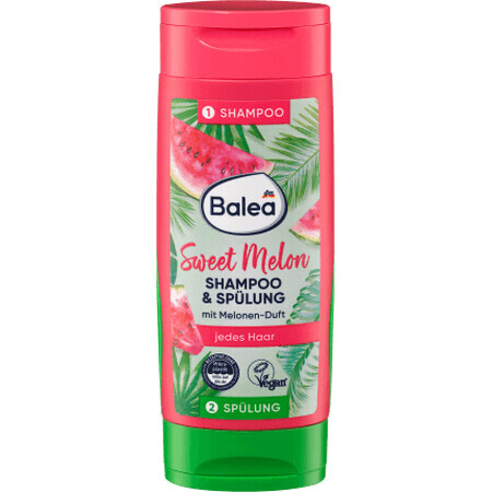 Balea Shampooing + après-shampooing Melon doux, 2 pcs