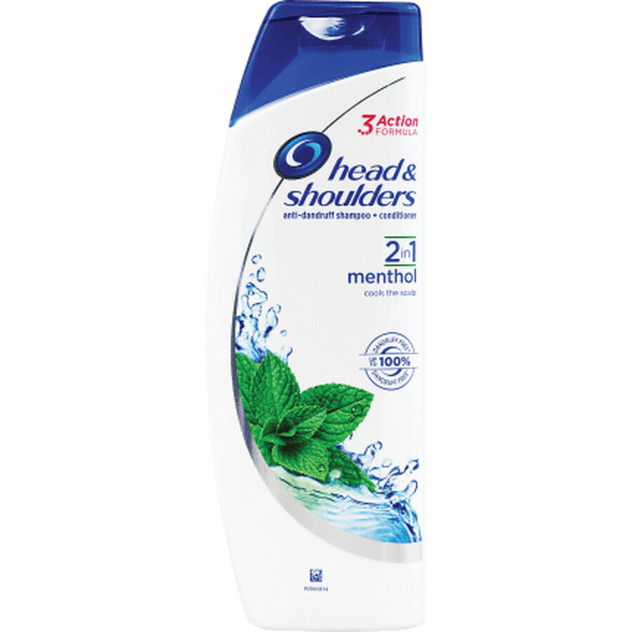 Shampoo Testa&Spalle 2in1 al mentolo, 0,4 l