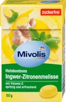 Mivolis Bomboane pentru gât cu ghimbir și lămâie, 50 g, 18 buc