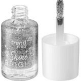 Trend !t up Smalto per unghie Shine Bright N.010 Argento, 1 pz