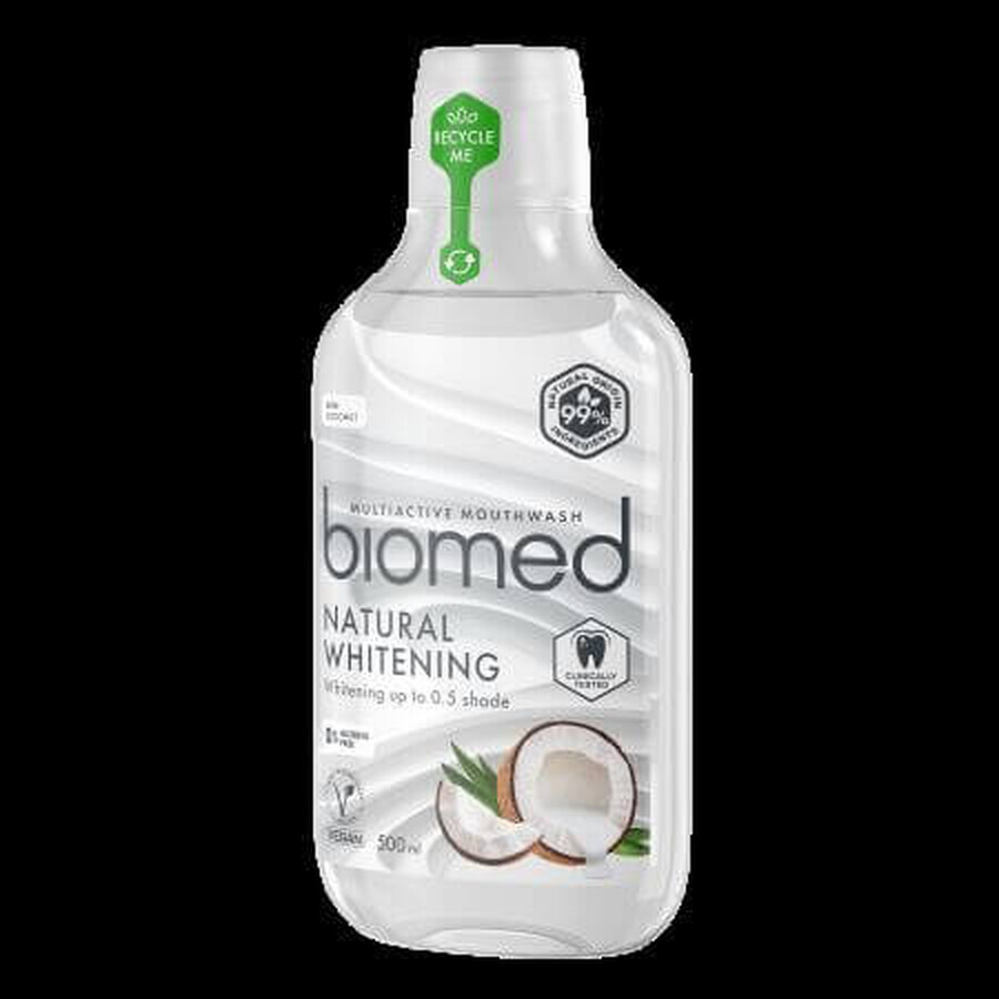 Mundwasser Natural Whitening, 500 ml, Biomed