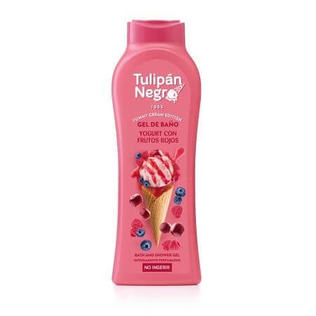 Gel doccia allo yogurt con frutti rossi, 650ml, Tulipan