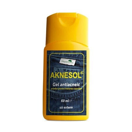 Aknesol gel anti-acné, 60 ml, Transvital