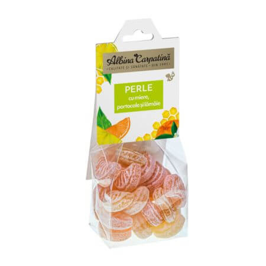 Perlen mit Honig, Orange und Zitrone, 100 g, Albina Carpatina