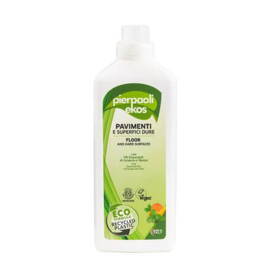 Ekos soluzione detergente per pavimenti e superfici dure con olio essenziale di arancia e menta, 100ml, Pierpaoli