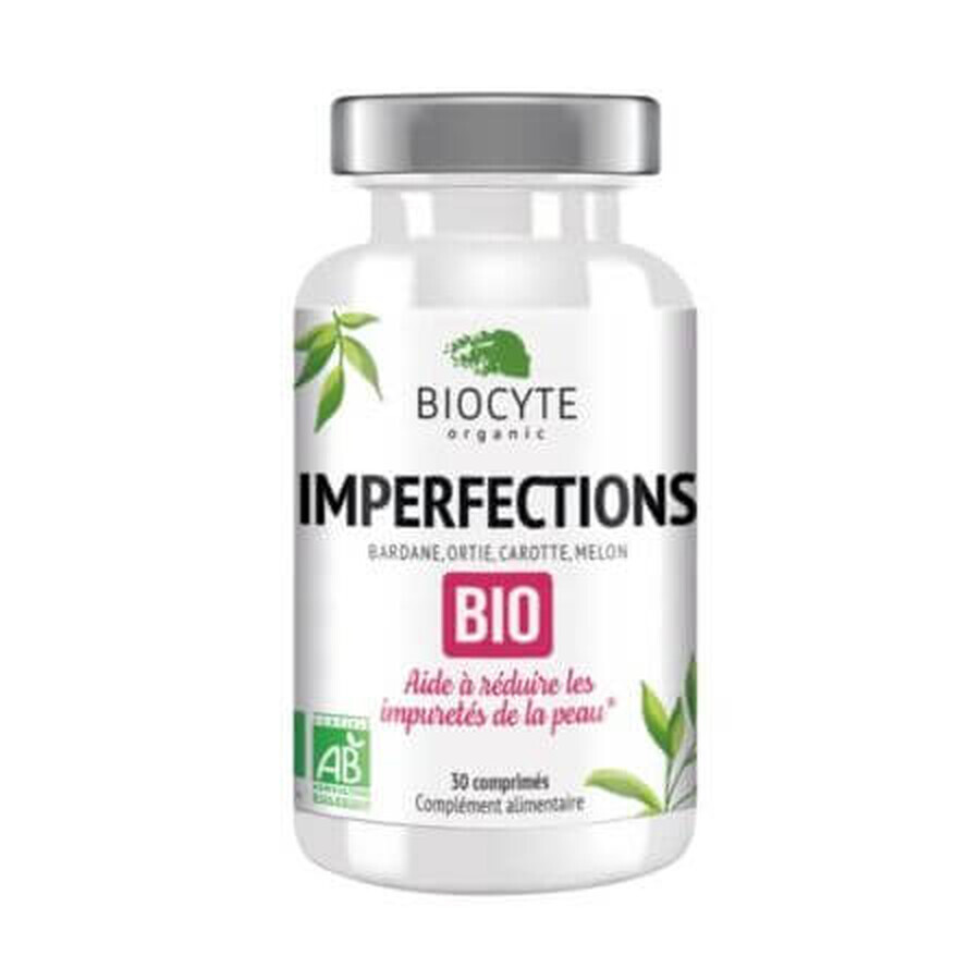 Complément alimentaire pour la réduction des imperfections Imperfections Bio, 30 comprimés, Biocyte