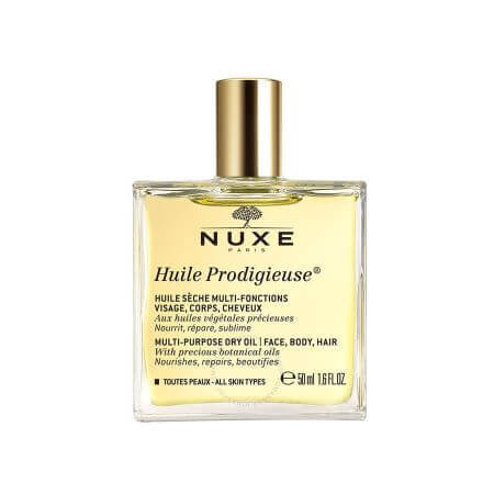 Huile multi-usages visage, cheveux et corps Prodigieuse, 50 ml, Nuxe