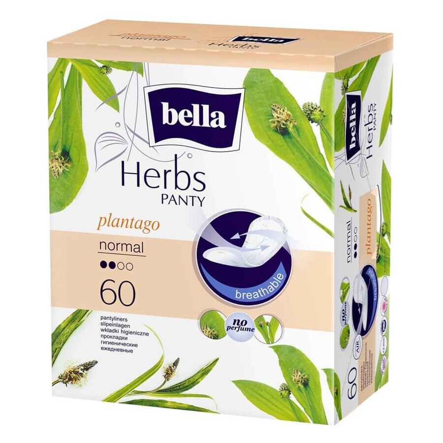 Herbs Panty Daily Absorbent, 60 pièces, Bella