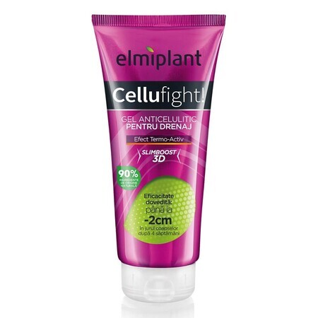 Cellufight gel drainant anti-cellulite, 200 ml, Elmiplant