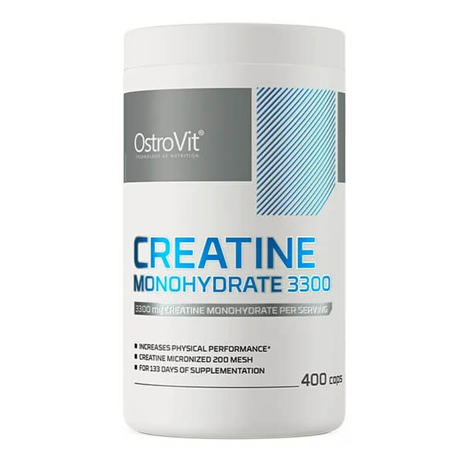 Créatine Monohydrate, 3300 mg, 400 gélules, OstroVit