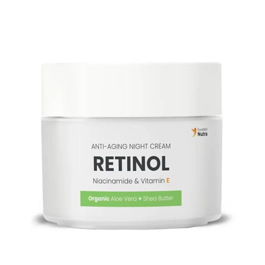 Anti-Aging-Nachtcreme mit Retinol, 50 ml, Swedish Nutra