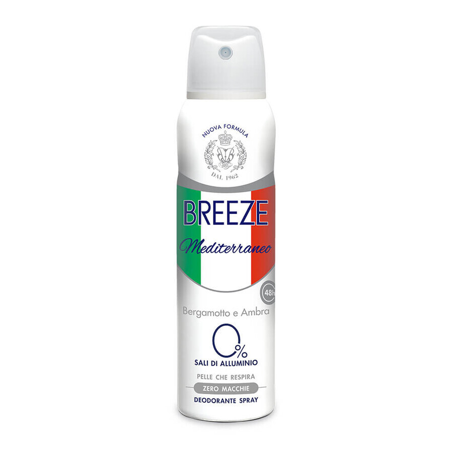 Déodorant spray sans aluminium Mediterraneo, 150 ml, Breeze