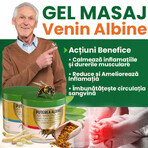 Verwarmende massagegel met bijengif-achtige werking, Puterea Albinei, 275 ml, Praemium