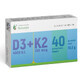 Vitamine D3 4000 IU + Vitamine K2 150 mcg, 40 comprim&#233;s pellicul&#233;s, Remedia