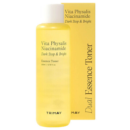 Tonique éclaircissant contre les taches pigmentaires, Vita Physalis Niacinamide Dark Stop &amp; Bright, Trimay, 200 ml, Biocart