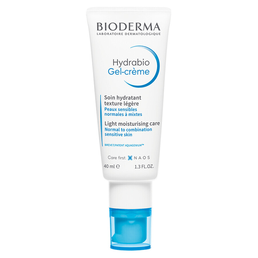 Bioderma Hydrabio Gel crème pour peaux sensibles normales ou mixtes 40 ml