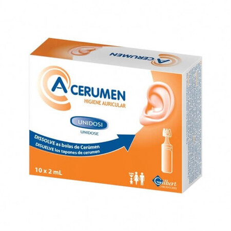 A-Ear hygiene cire d'oreille, 10x2 ml, Gilbert