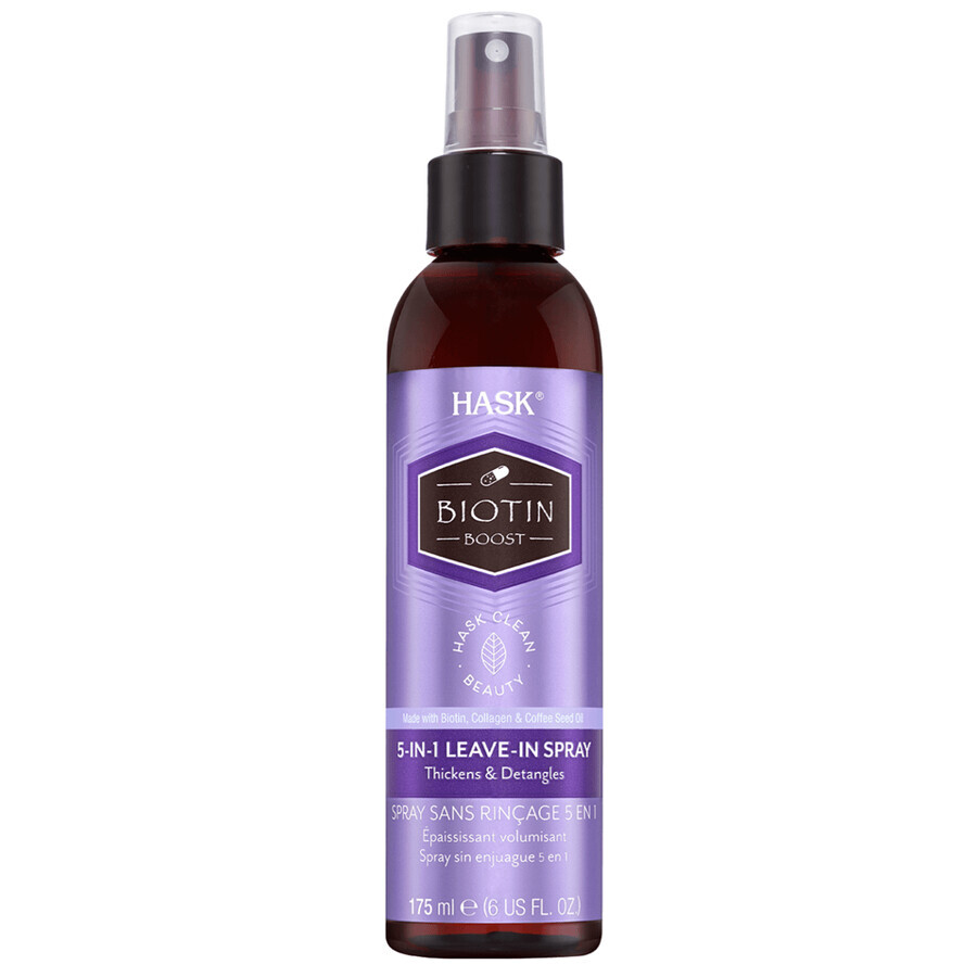 Leave-in spray 5 in 1 for hair volume and detangling Biotin Boost, 175 ml, Hask