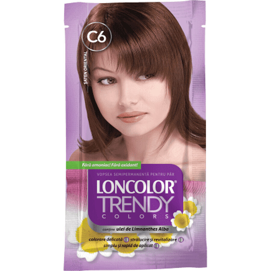 Loncolor Trendy Peinture semi-permanente marron C6, 1 pc