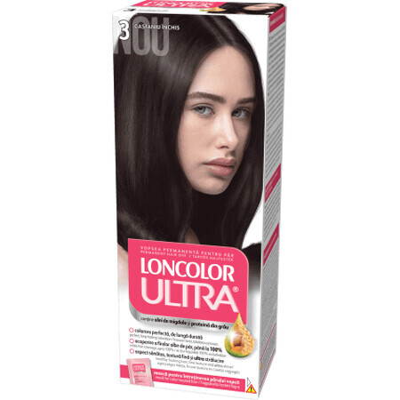 Loncolor Ultra Tintura permanente 3 castano scuro, 1 pz