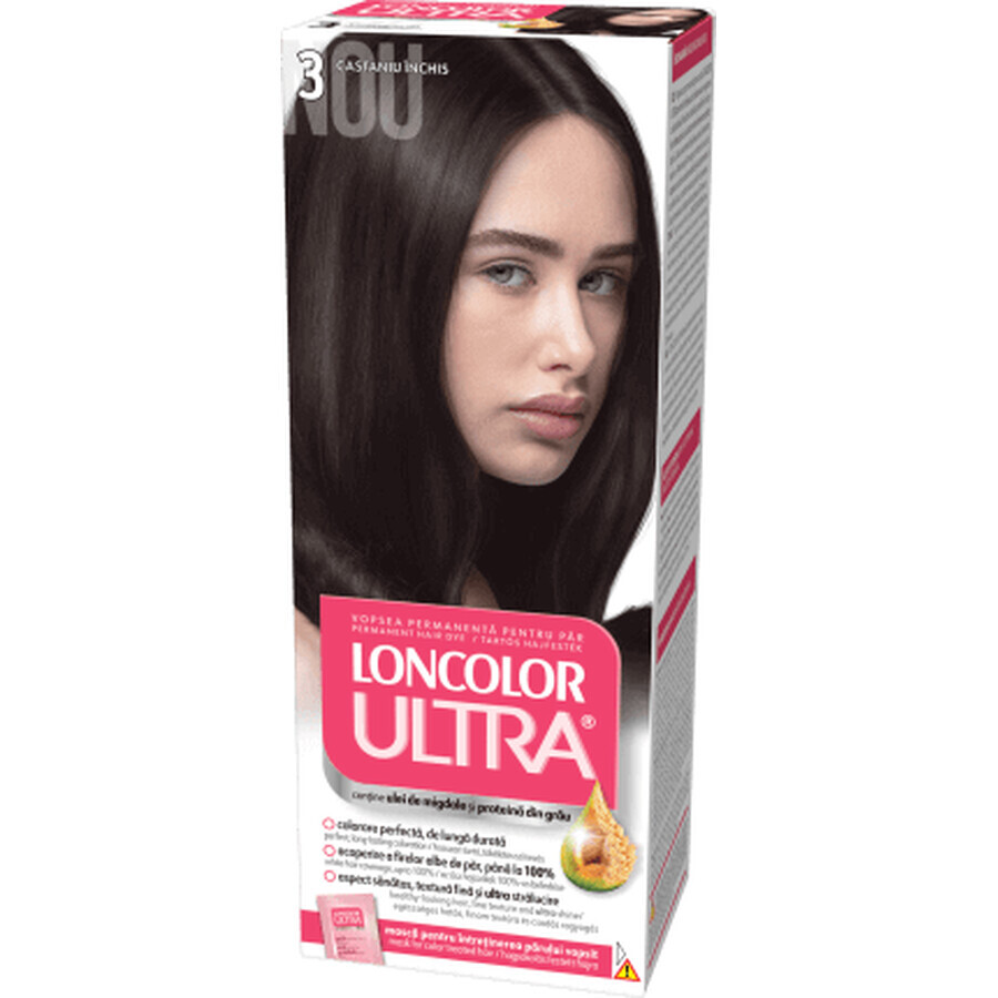 Loncolor Ultra Permanent Paint 3 Dark Brown, 1 pc