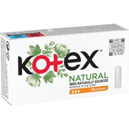 Kotex Inner Pads Natural Normal, 16 pcs