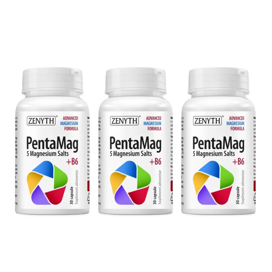 Confezione PentaMag, 3 x 30 capsule, Zenyth