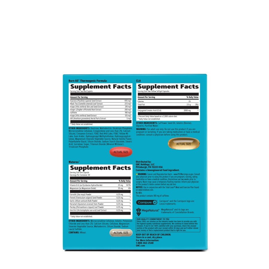 Total Lean® Burn & Define Vitapak®, programma completo di perdita di peso, 30 confezioni, GNC