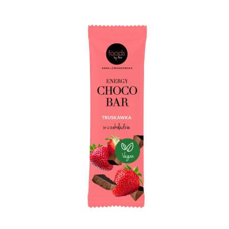 Barre énergétique à la fraise et au chocolat, 35g, Foods By Ann