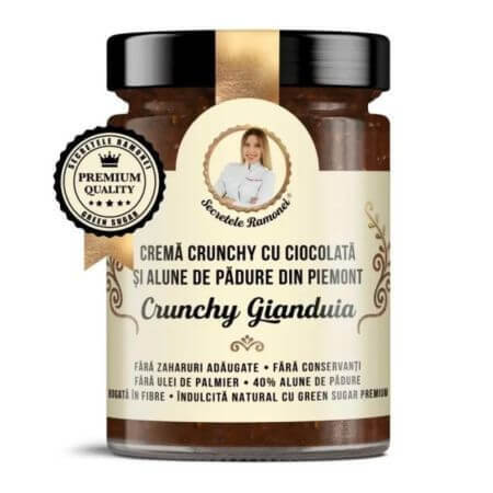 Crème de gianduia croquante au chocolat et aux noisettes, 350 g, Ramona's Secrets