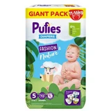 Couches Fashion & Nature, No. 5, 11-16 kg, 72 pièces, Pufies