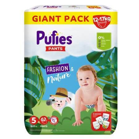 Culotte de protection Fashion & Nature, No. 5, 12-17 kg, 62 pcs, Pufies