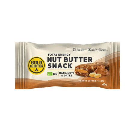 Bio-Nussbutter Snack Erdnussbutter, 40 g, Gold Nutrition
