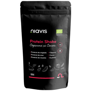 Shake protéiné bio aux fraises et à la noix de coco, 125 g, Niavis