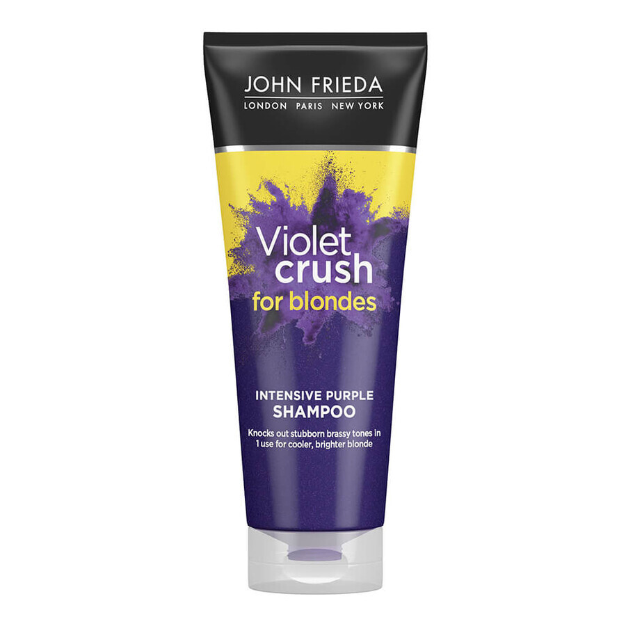 Shampoo mit violetten Pigmenten für blondes Haar Violet Crush Intensive, 250 ml, John Frieda