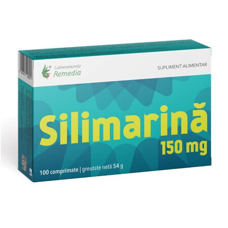 Silimarina 150 mg, 100 comprimés, Laboratoarele Remedia